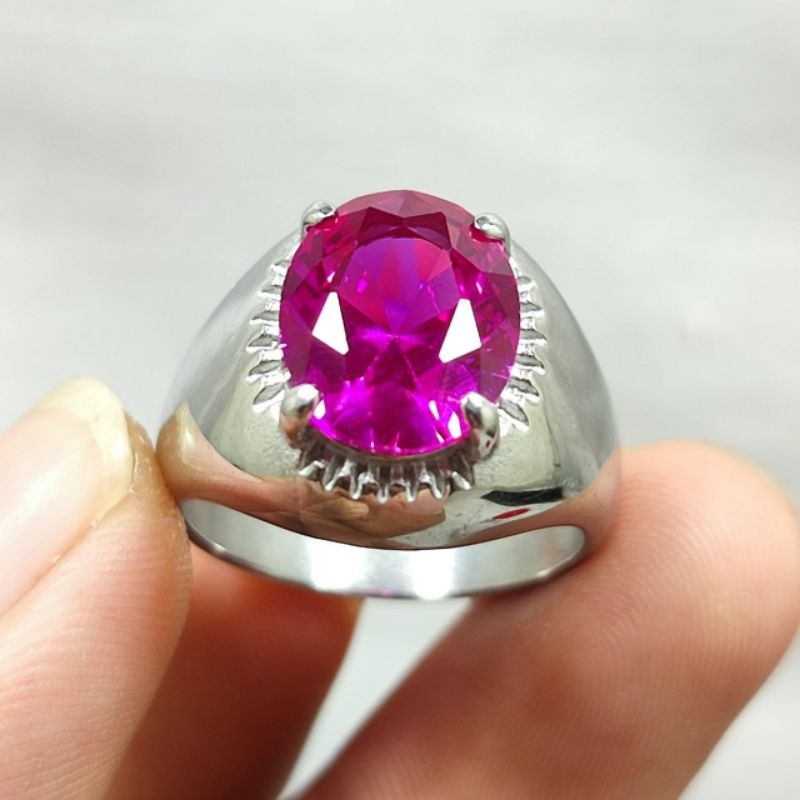 BATU PINK SAFIR  RUBBY MERAH ASLI BANGKOK SIAP PAKAI