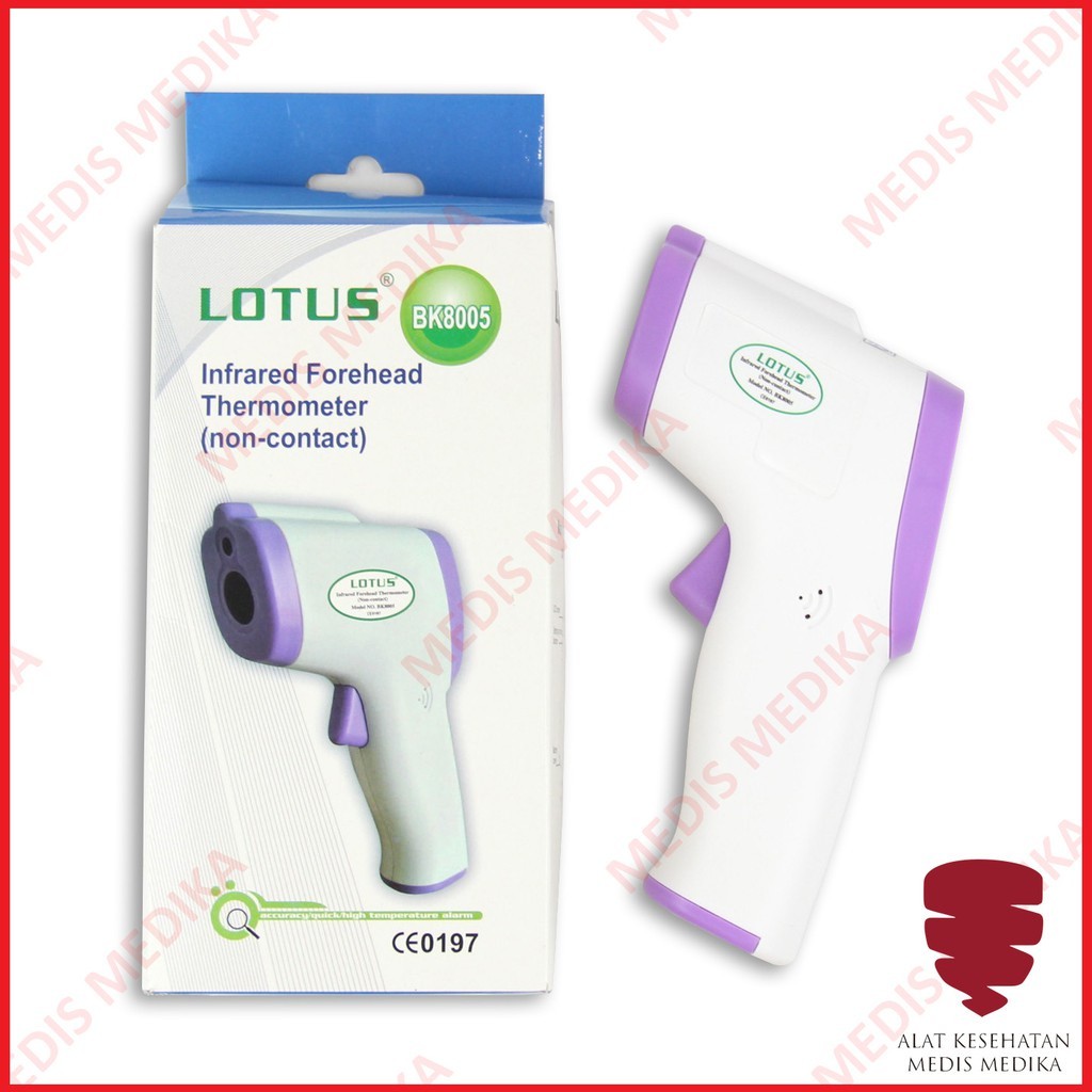 Thermometer Infrared Lotus Tembak Forehead Ukur Suhu Badan Tubuh Termometer