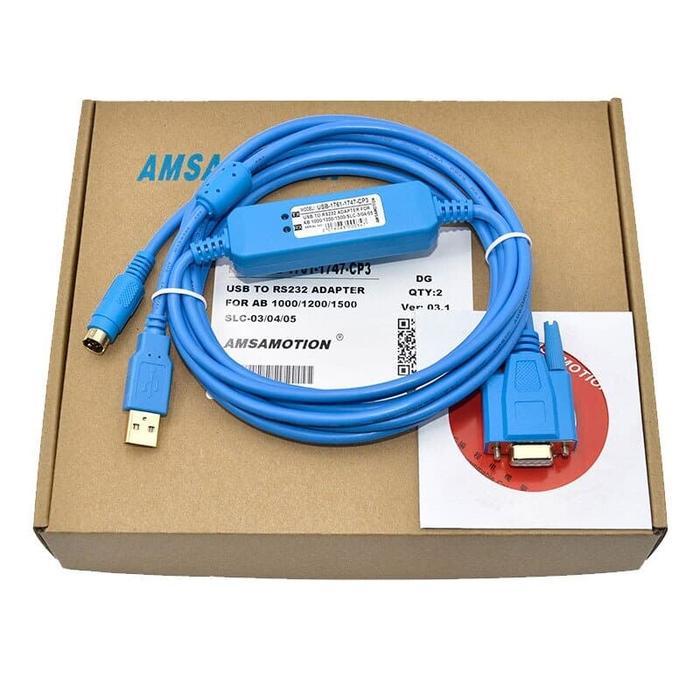 USB 1761-CBL-PM02 Cable For AB MicroLogix 1000 1200 1500 PLC