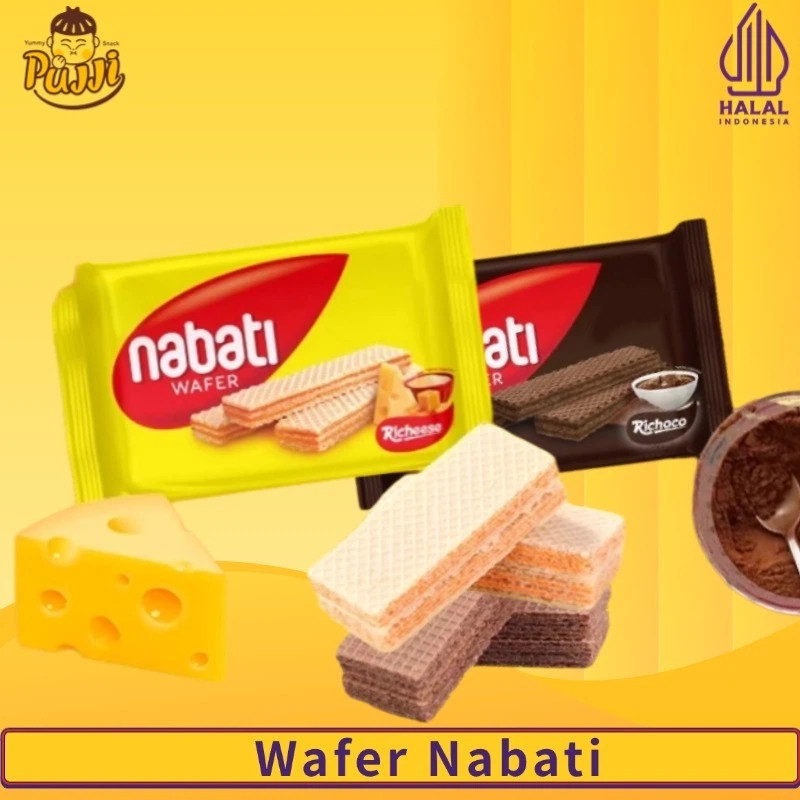 richeese NABATI wafer 37gr Keju Nabati Richeese Biskuit Keju Coklat Richeese Nabati Regular Richoco 