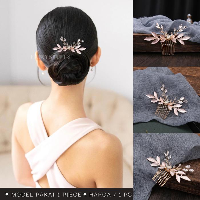 Headpiece Hairpiece Aksesoris Rambut Pesta Sirkam Bunga