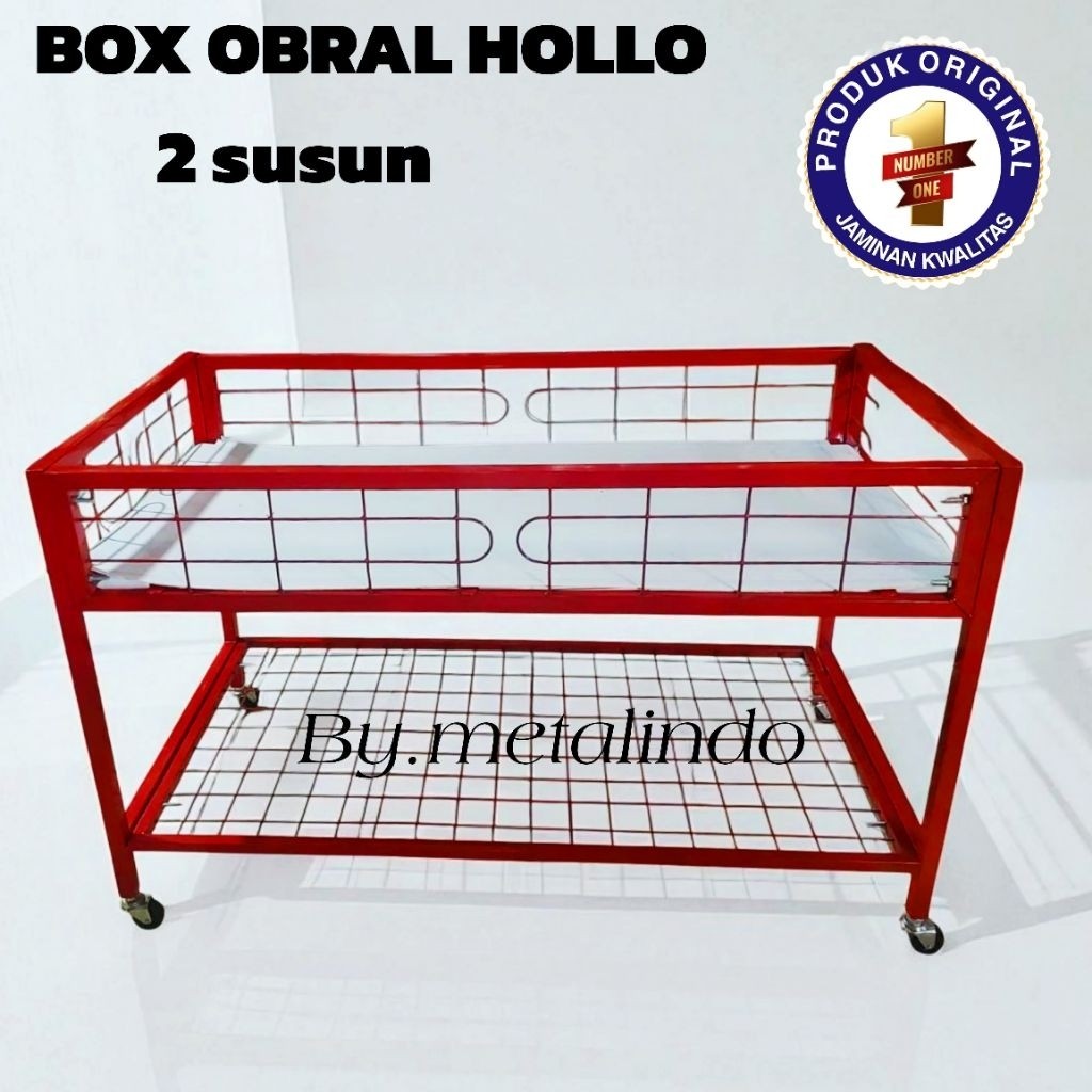Rak Obral Keranjang Obral Rak Display Rak Wiremesh Keranjang Besi Hollo