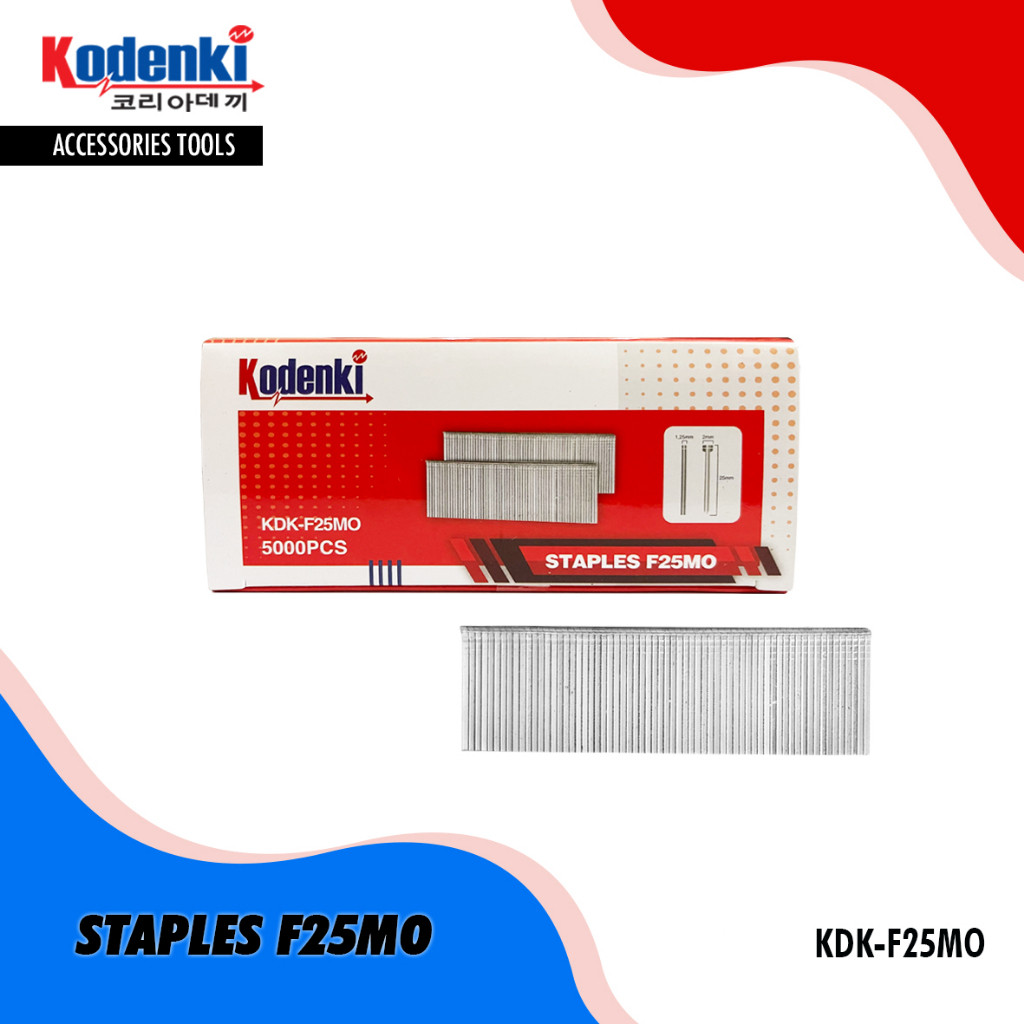 Isi stapler F25MO kodenki staples tembak angin 5000 pcs isi staples Isi stapler F25MO staples tembak
