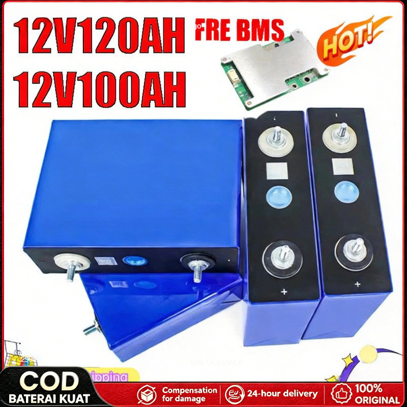 [Garansi 240 bulan]CATL/BYD baterai lifepo4 72v/12V/24V 24s 50ah smart bms 520ah Baterai Lifepo4 12V