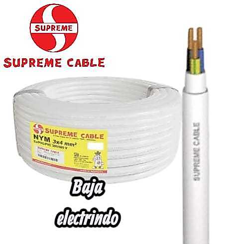 Kabel Tunggal isi 3 NYM 3X4mm SUPREME @100meter dan 50meter Kabel NYM 3X4 mm SUPREME