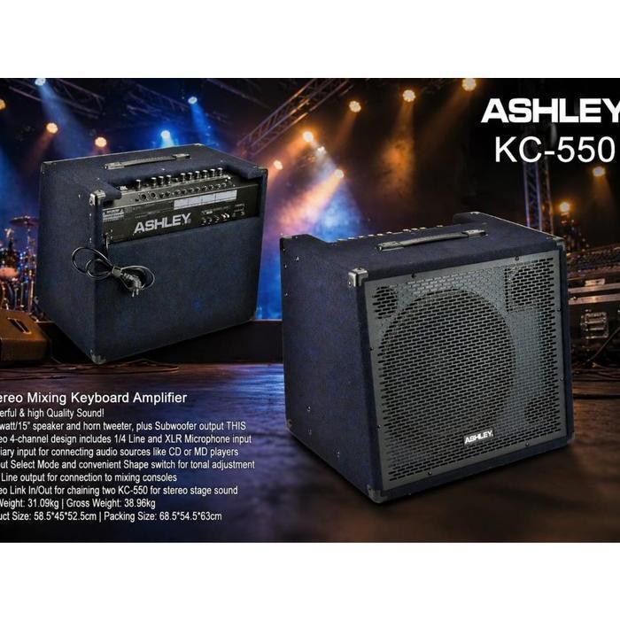 SPEAKER AMPLIFIER KEYBOARD MIXING STREO ASHLEY KC550 KC 550