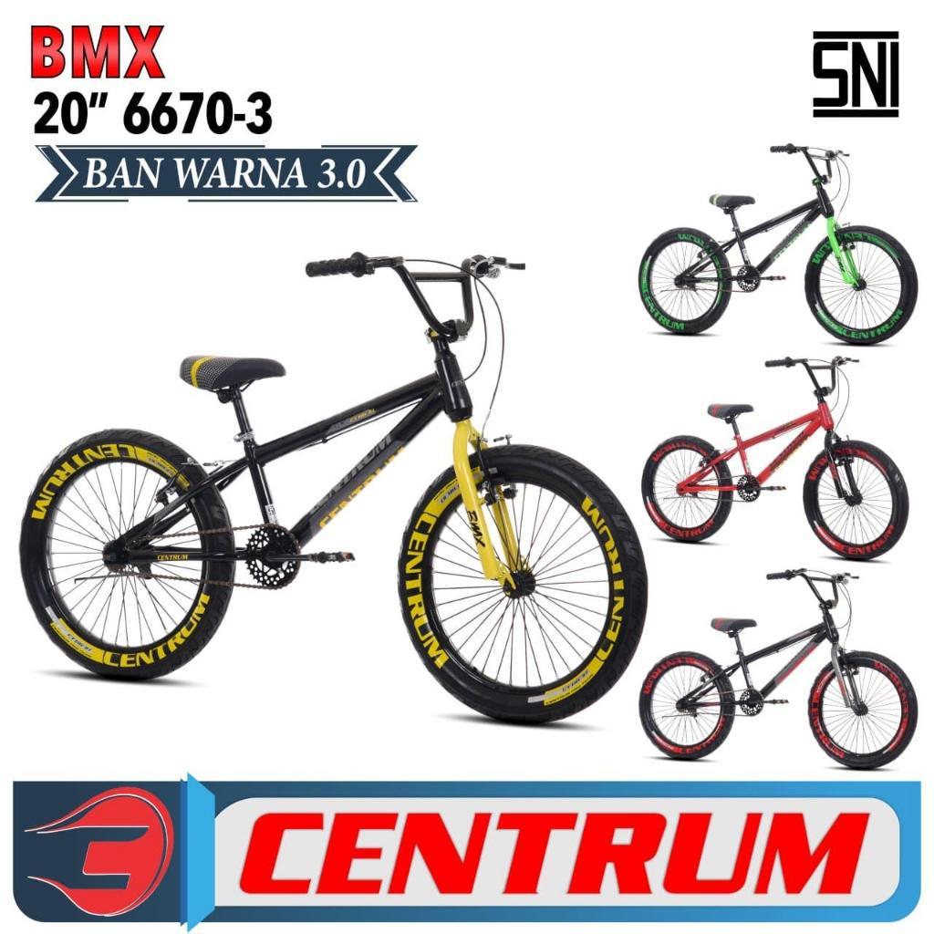 SEPEDA ANAK LAKI LAKI BMX 20 INCH CENTRUM 6670-3 BAN JUMBO 3.0