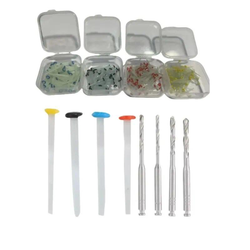 DENTYA Dental Fiber Post Quartz Glass Fiber Resin Post Root Canal Post Straight Screw Oral Restorati