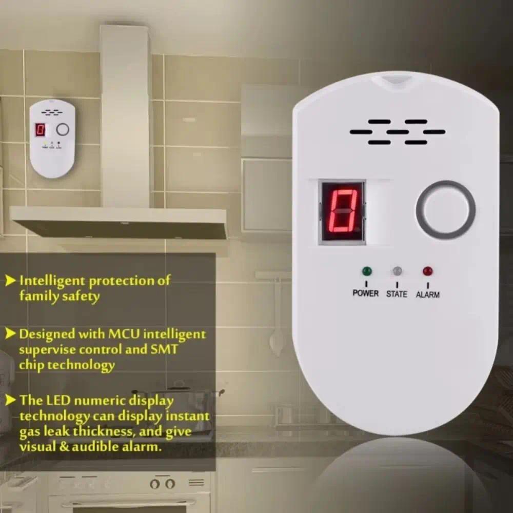 Environmental Sensors Gas Detection System gital splay Sound ning Combustible Gas Alarm Temperature 