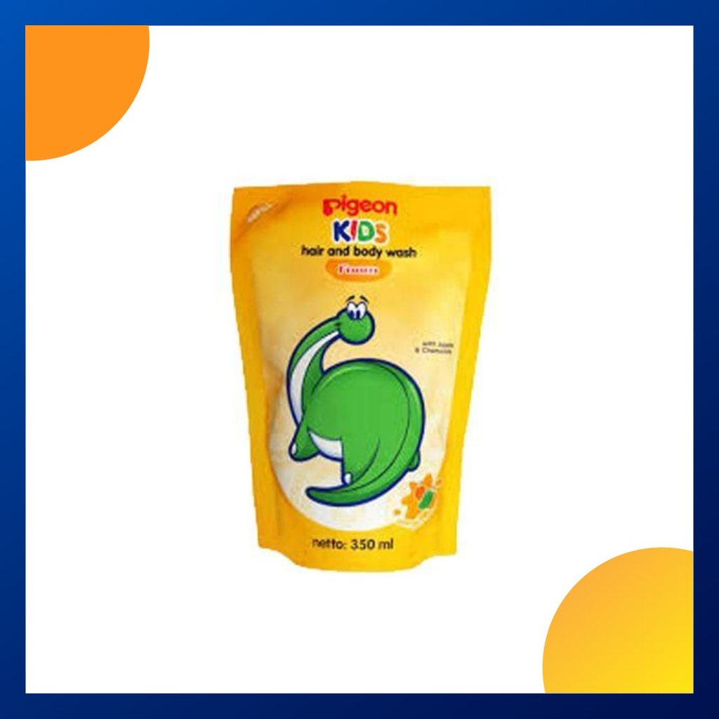 Pigeon Kids Hair & Body Wash Orange Mango Liquid 350 Ml