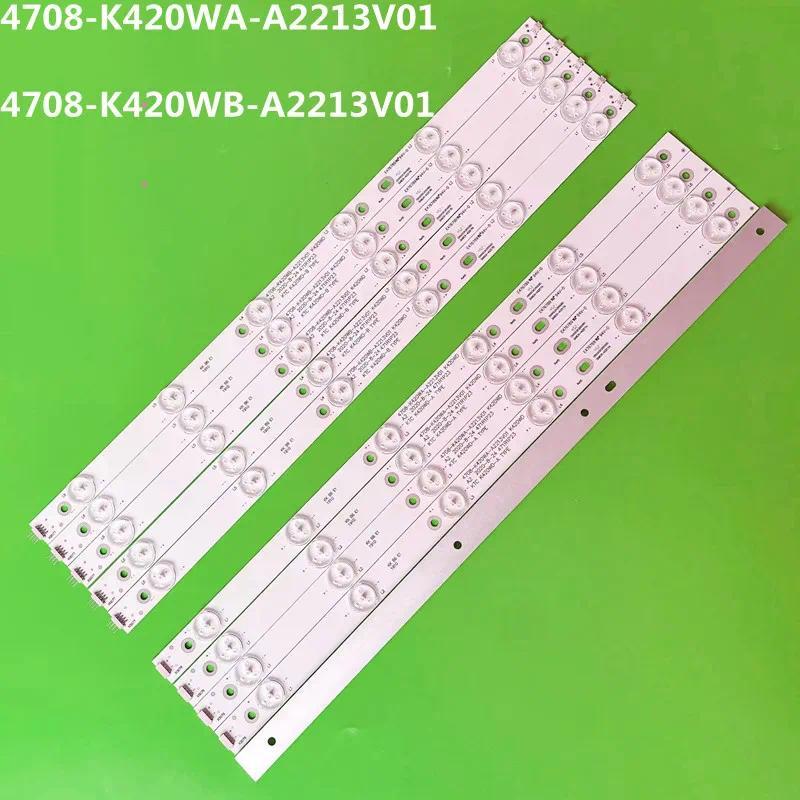 LED Backlight Strip for 4708-K420WA-A2213V01 4708-K420WB-A2213V01 42PFL1335/T3 42HFL2335 LE42D31 42D