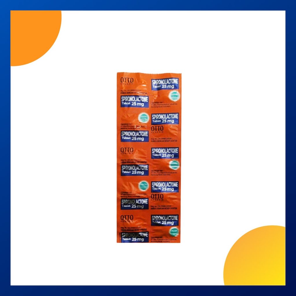 SPIRONOLACTONE GENERIK OTTO 25 MG 1 STRIP @ 10 TABLET