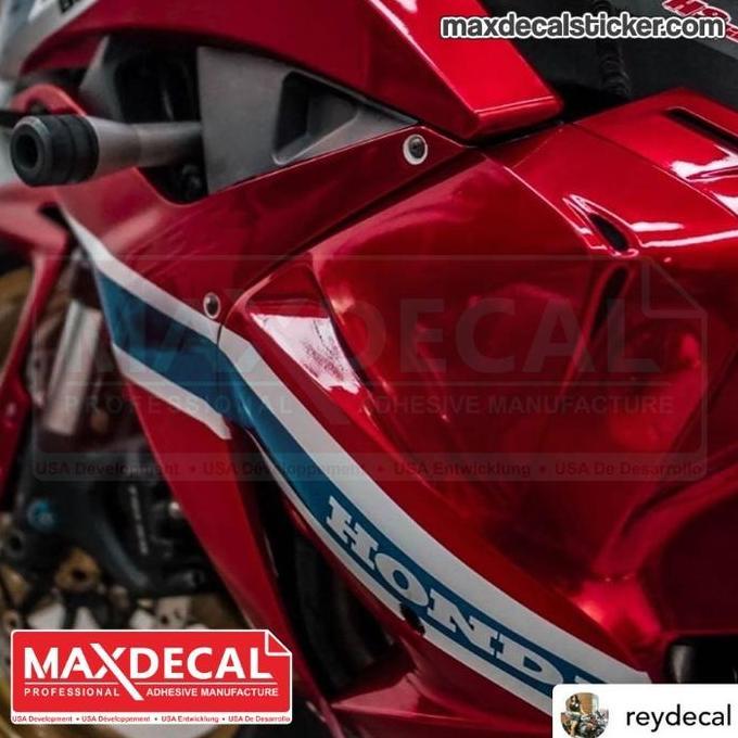 Ada MAXDECAL 9600 SGC03 Super Gloss Candy RED Metallic PET Liner Sticker Premium Car Wrap Vinyl Bida