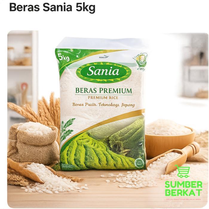 Beras Sania Premium Beras 5kg Tersedia Merk Lain - BERAS SANIA 5KG