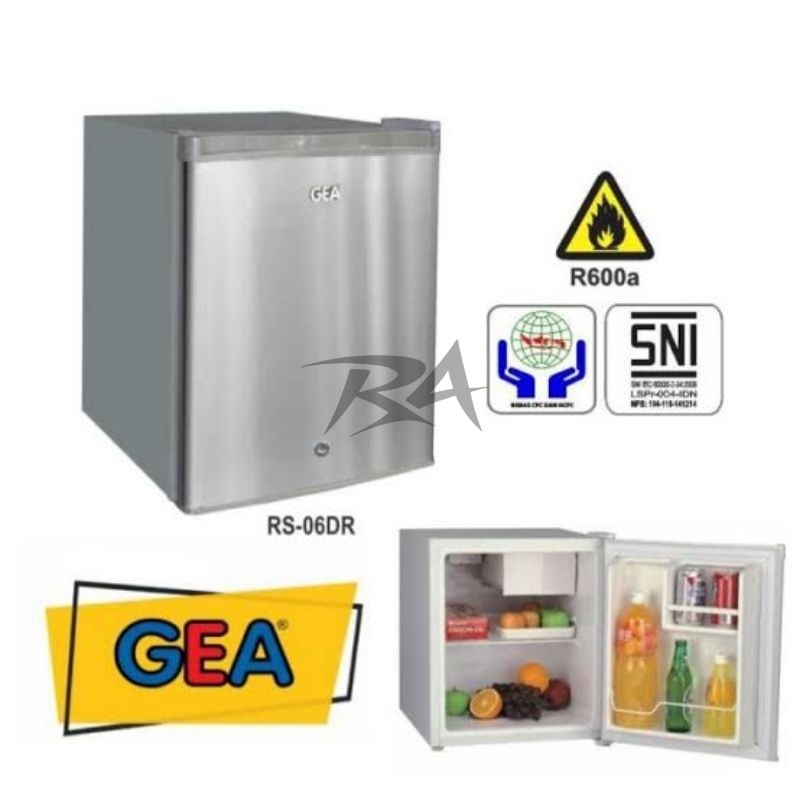 III GEA RS 06DR RS06 06 DR RS06DR SMALL MINI BAR FRIDGE REFRIGERATOR KULKAS PORTABLE KECIL HOTEL 1 D