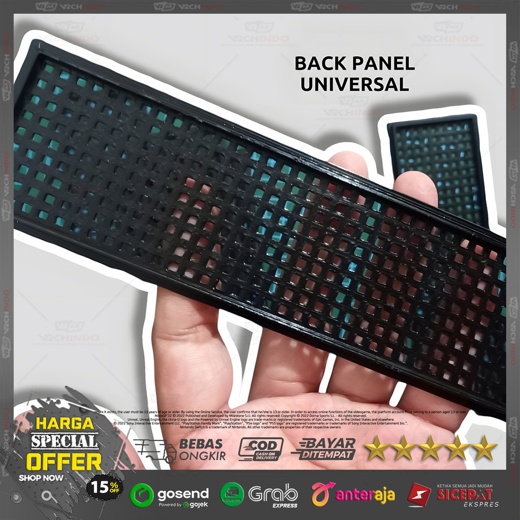 Back Panel Universal / Backplate / IO Panel Shield Casing Komputer Motherboard CPU Custom 