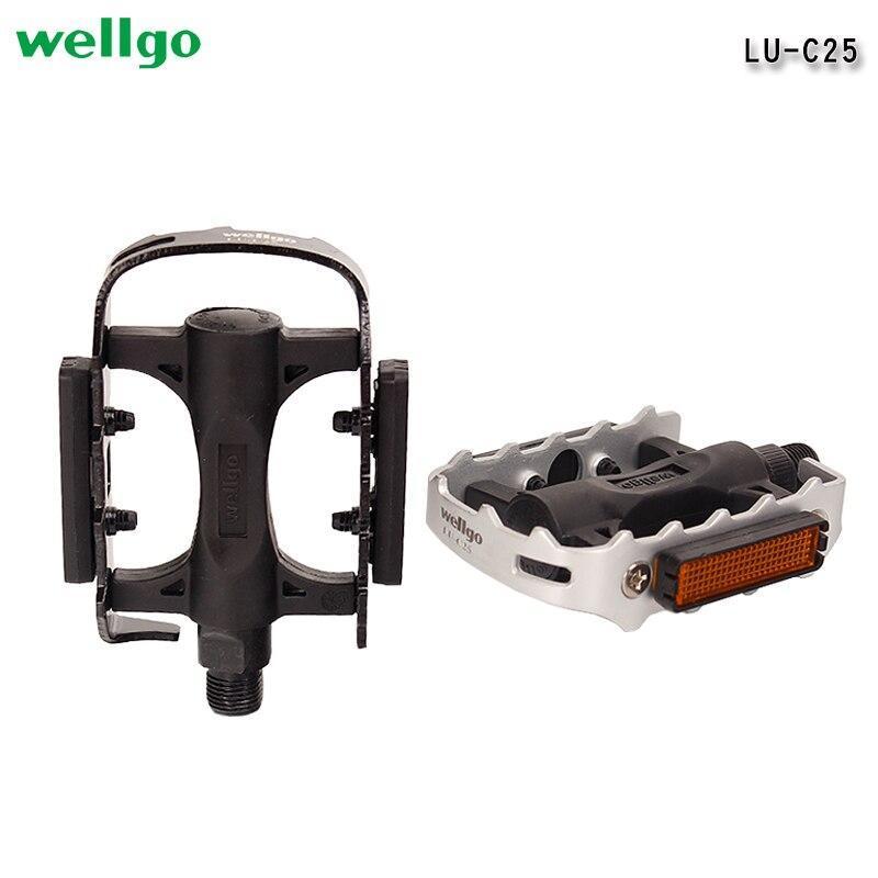 (TIMER BERKAH008) pedal WELLGO LU-C25 LUC25 ball bearing seli mtb sepeda rb mtb seli