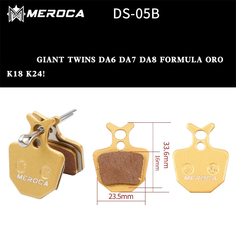 Foto Meroca Brake Pad Kampas Rem untuk Giant Twins DA6 DA7 DA8 Formula ORO K18 K24