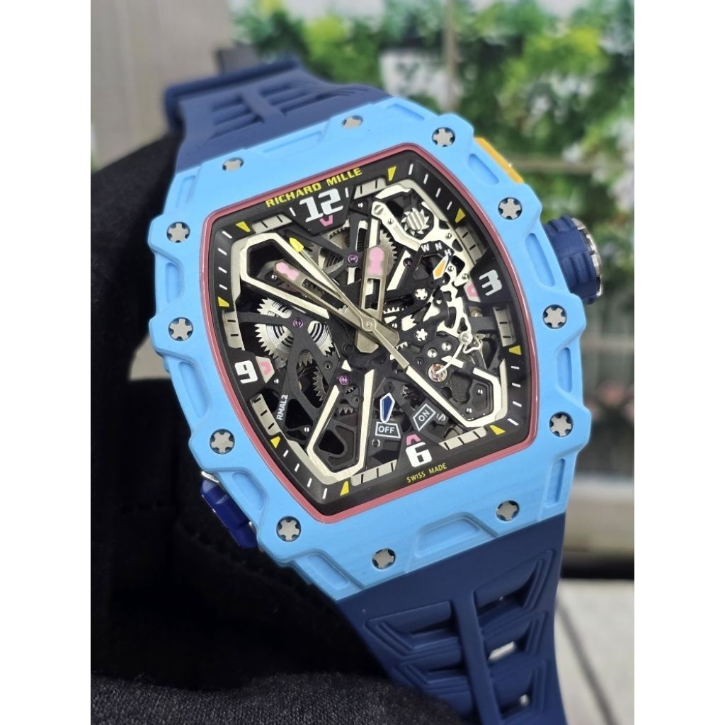 rizkiwatch Jam tangan Automatic Swiss RM 35-03 RAFA NTPT Carbon Active Balance Spring Wheel Rubber s