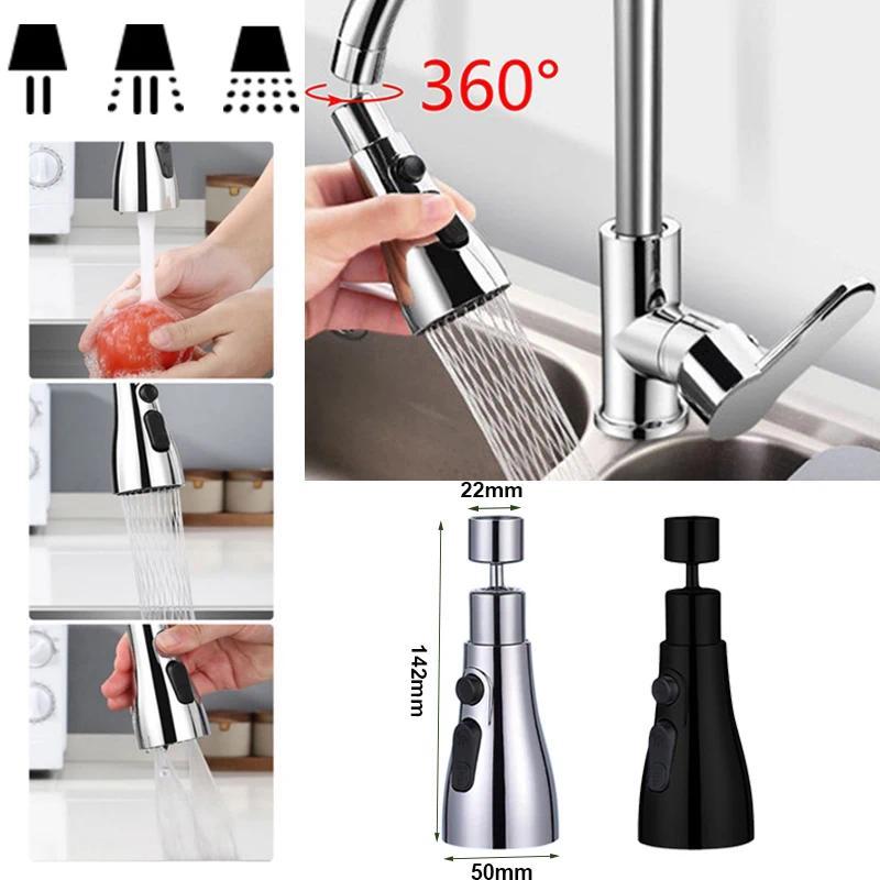 Faucet Sprayer Attachment360° Swivel Faucet AeratorSink SprayerAdjustable Kitchen Sink FaucetWater S