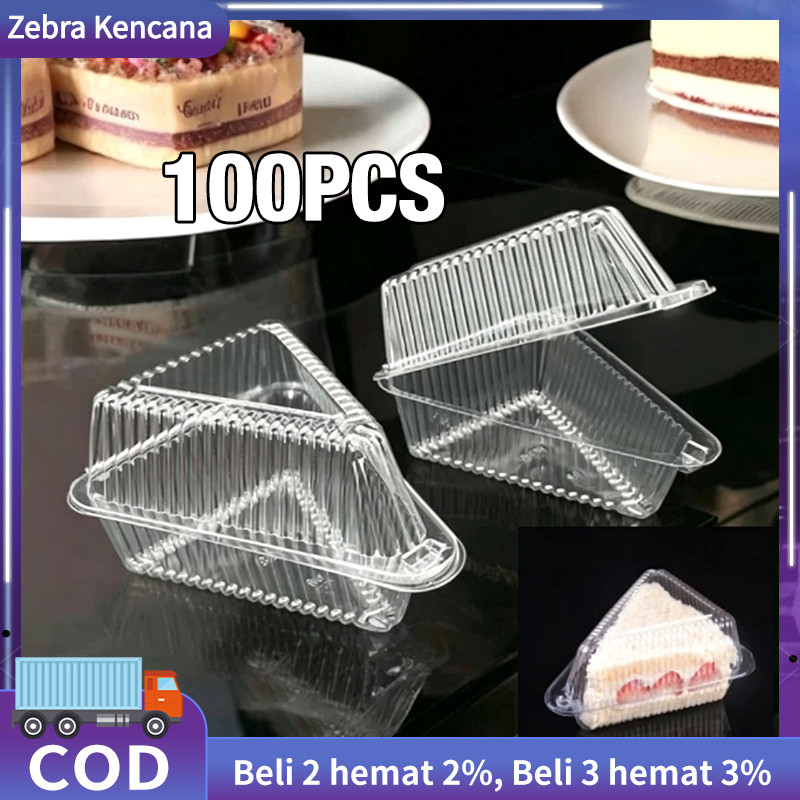 (ISI 100) Mika Cake Segitiga / Mika Kue Potong / CT Segitiga Kecil Mini