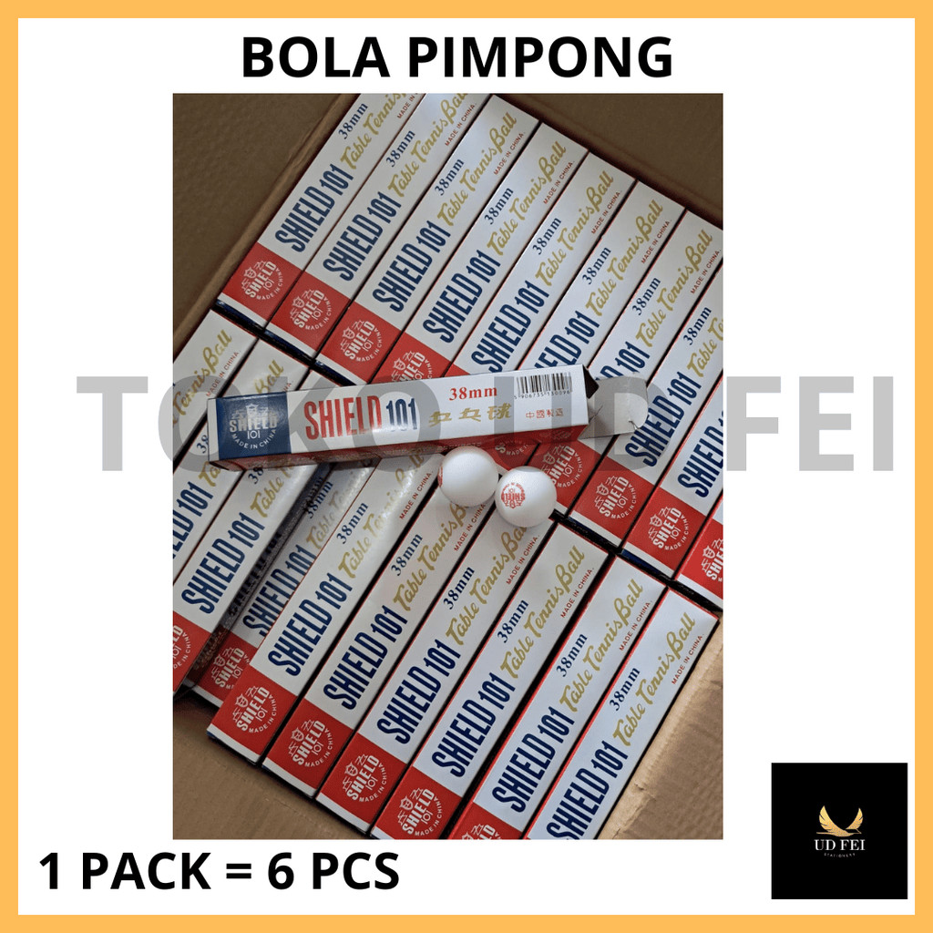 (1 PACK=6 PCS) BOLA PIMPONG/ BOLA PIMPONG PUTIH/ BOLA PIMPONG PUTIH/ BOLA TENIS MEJA