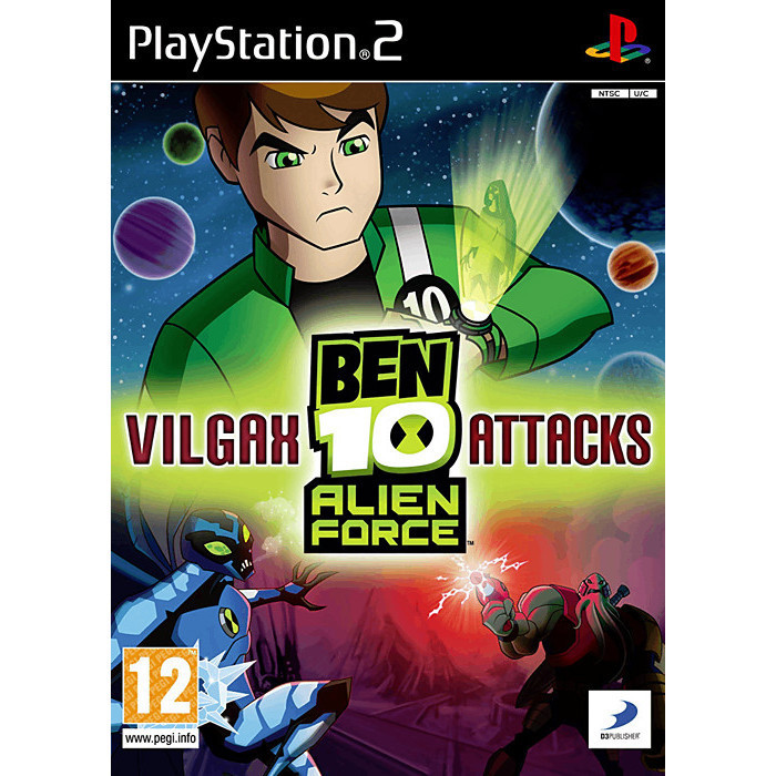 DVD Game PS2 - Ben 10 Alien Force Vilgax Attacks