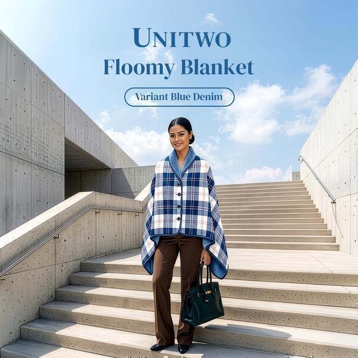 PROMO Jamut [SPECIAL BLANKET JAKET] Jaket Outer Selimut Flace Reversible Blanket Multifungsi