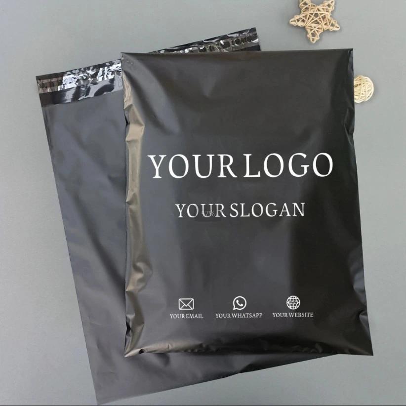 Black Express Bag Gift Packaging Mail Bag Waterproof Plastic Bag Transportation Product Self-Sealed 