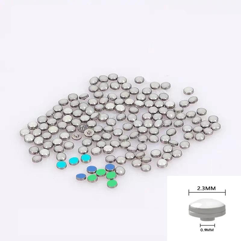 White Beads Blue Green Luminous Pip Watch Bezel ert 12 O’Clock Lume Pearl Dot Mod Parts Replacement 