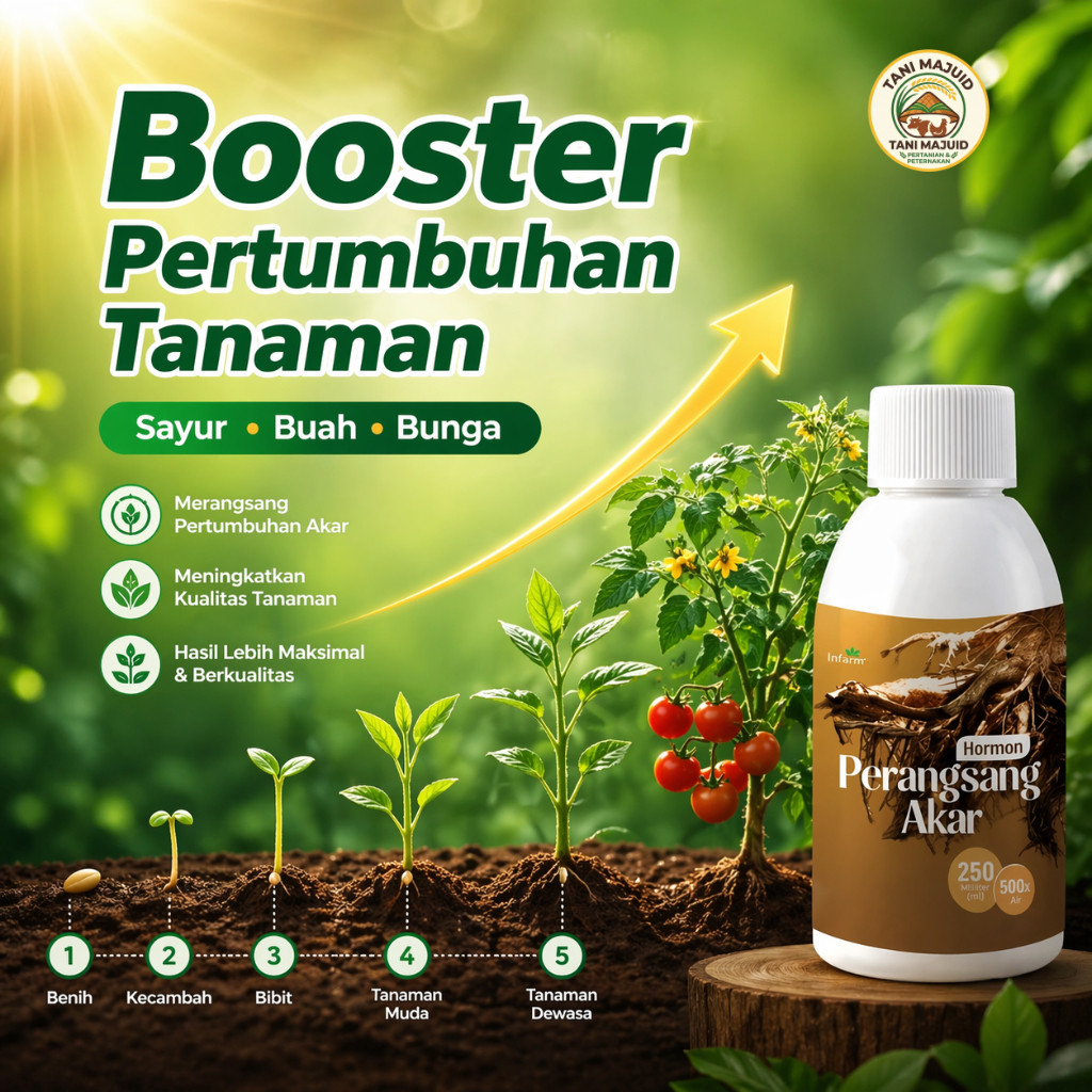 Perangsang Akar Tanaman 500 ml | Pupuk Penyubur Tanaman, Penguat Akar, Anti Layu, Booster Pertumbuha