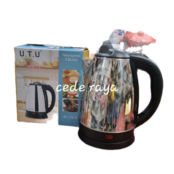 Murah MeriahTeko / ceret listrik stainless UTU velox 1.8 liter 450 wattFG