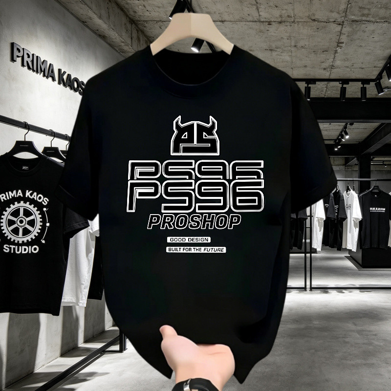 Kaos Pria Distro Original 100% Motif PS5 Workshop Gaming Retro, T-shirt Unisex American Style, Kaos 