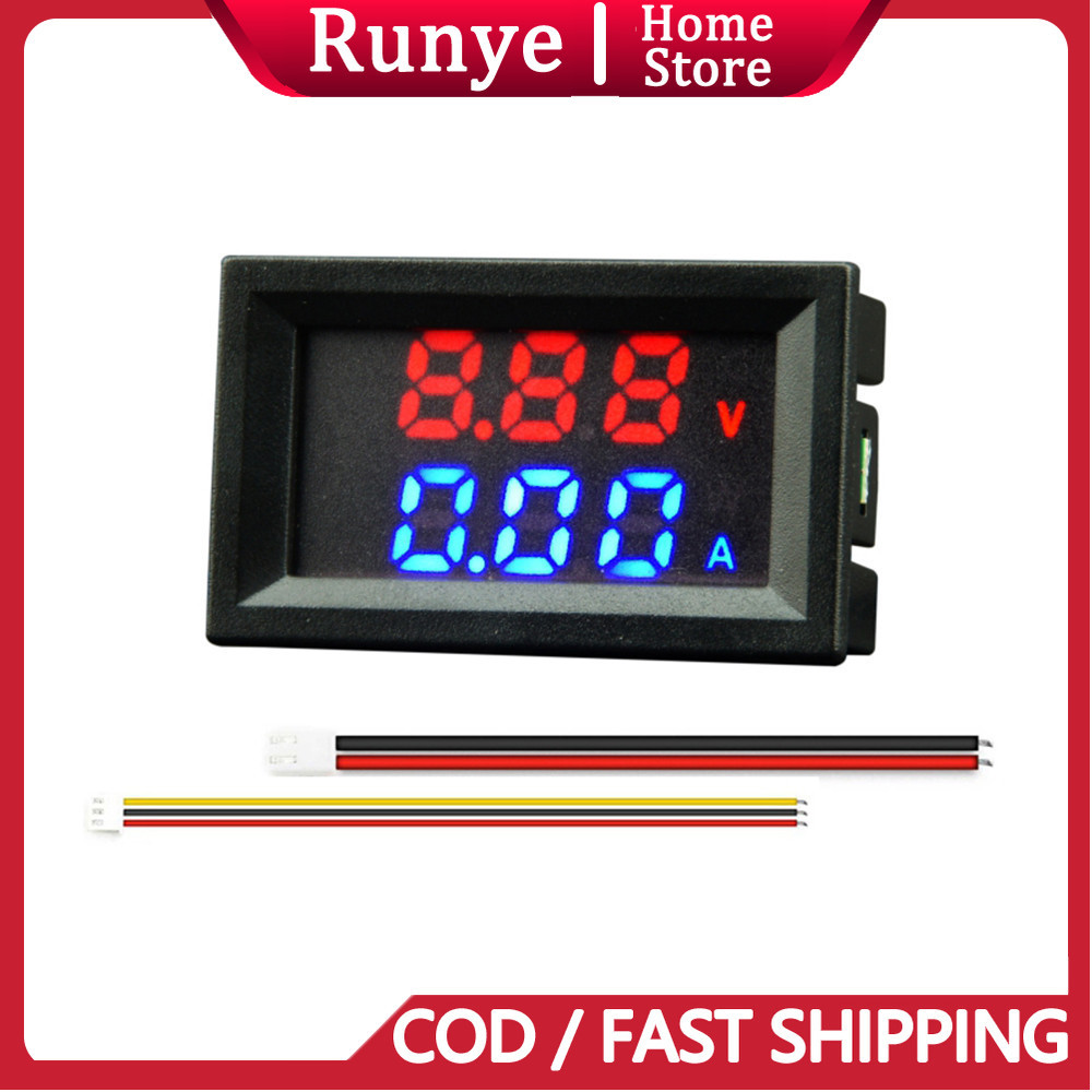 M430 Voltmeter Digital AC DC 10A 50A 100A Voltmeter Ammeter Volt Ampere Amper Meter Akurat Peralatan