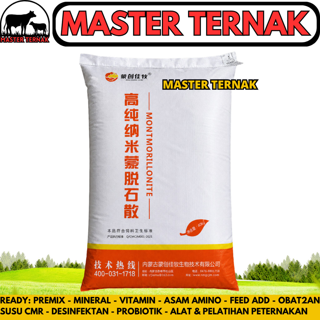 TOXIN BINDER 1 KG MONTMORILLONITE - Feed Additive Pengikat Toxin Mycotoxin Jamur Pada Pakan