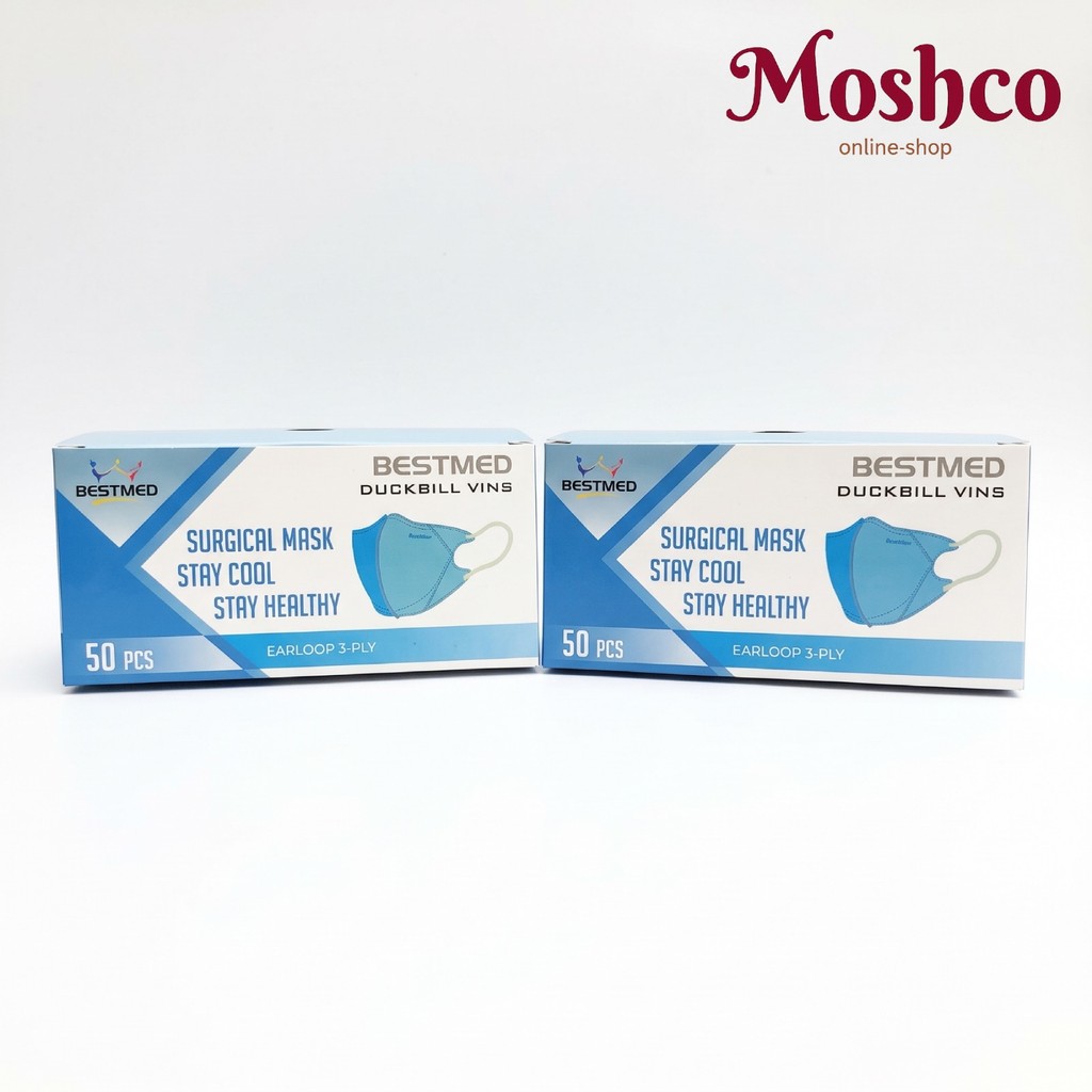 BestMed Masker Medis Duckbill Vins 3 ply isi 50