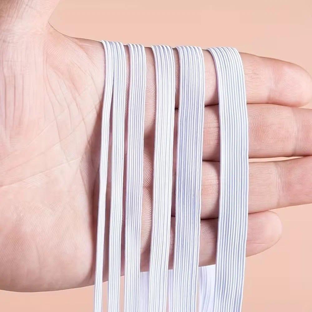 10M Flat Elastic Stretch Bands DIY Knitting Cord, Sewing Elastic Cord Knit Elastic Spool Stretch Str