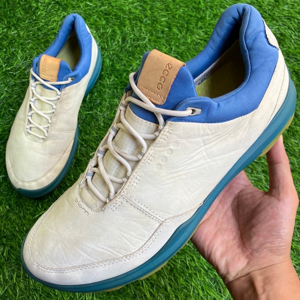 Sepatu ECCO Biom Hybrid 3 Leather sneakers GOLF shoes ukuran 42 Preloved