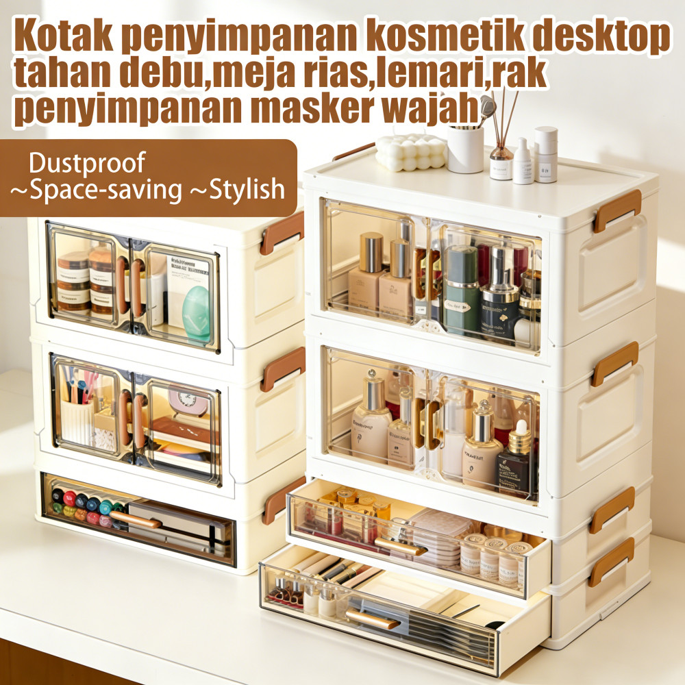 masker, kotak, penyimpanan, rias, rak, estetik