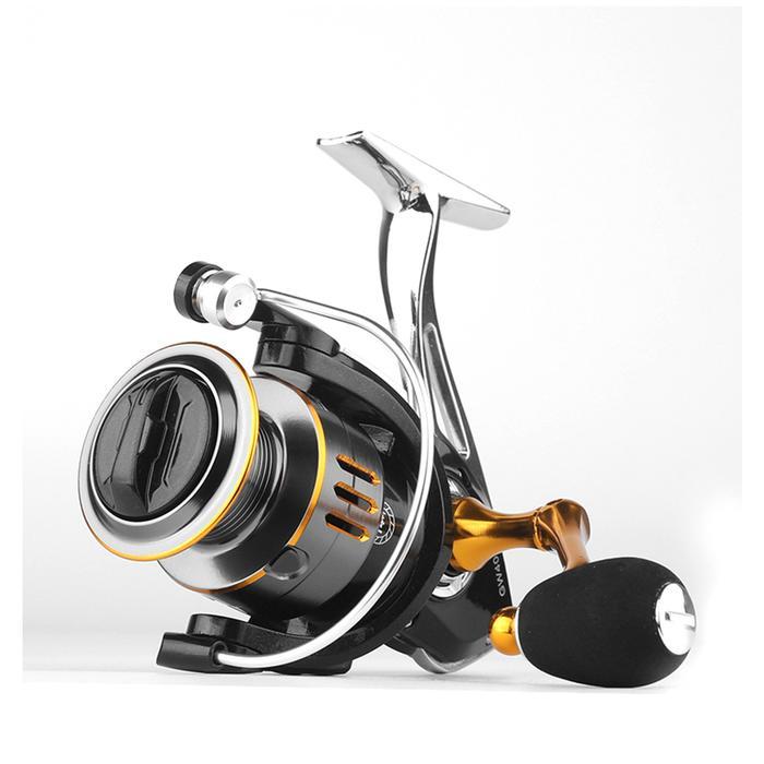 Reel Pancing Metal kuat bagus, katrol pancing banyak ukuran - 1000