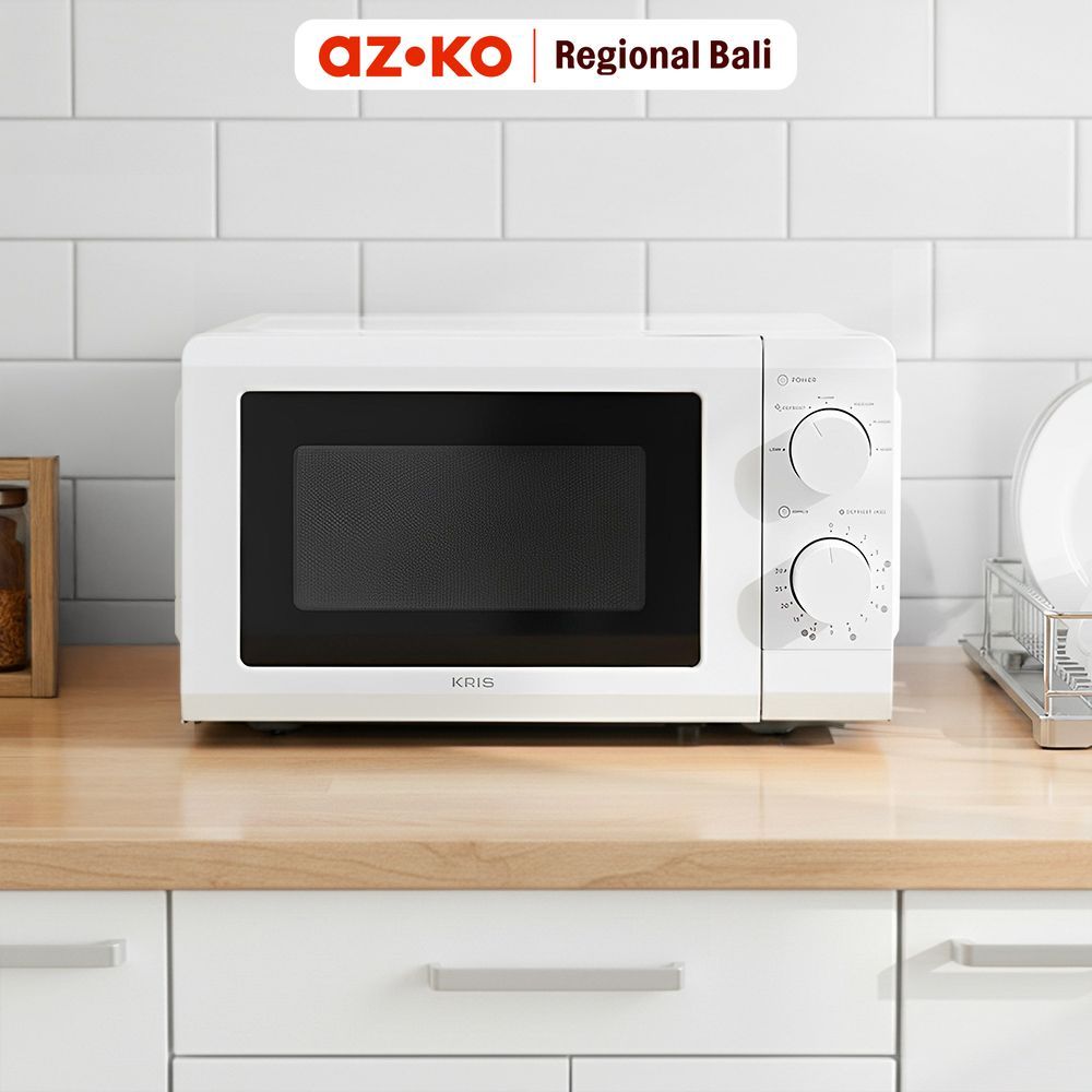 AZKO Kris Microwave Low Watt 20 Liter - Putih Pemanas Makanan Microwave Oven Microwave Pemanas Cepat