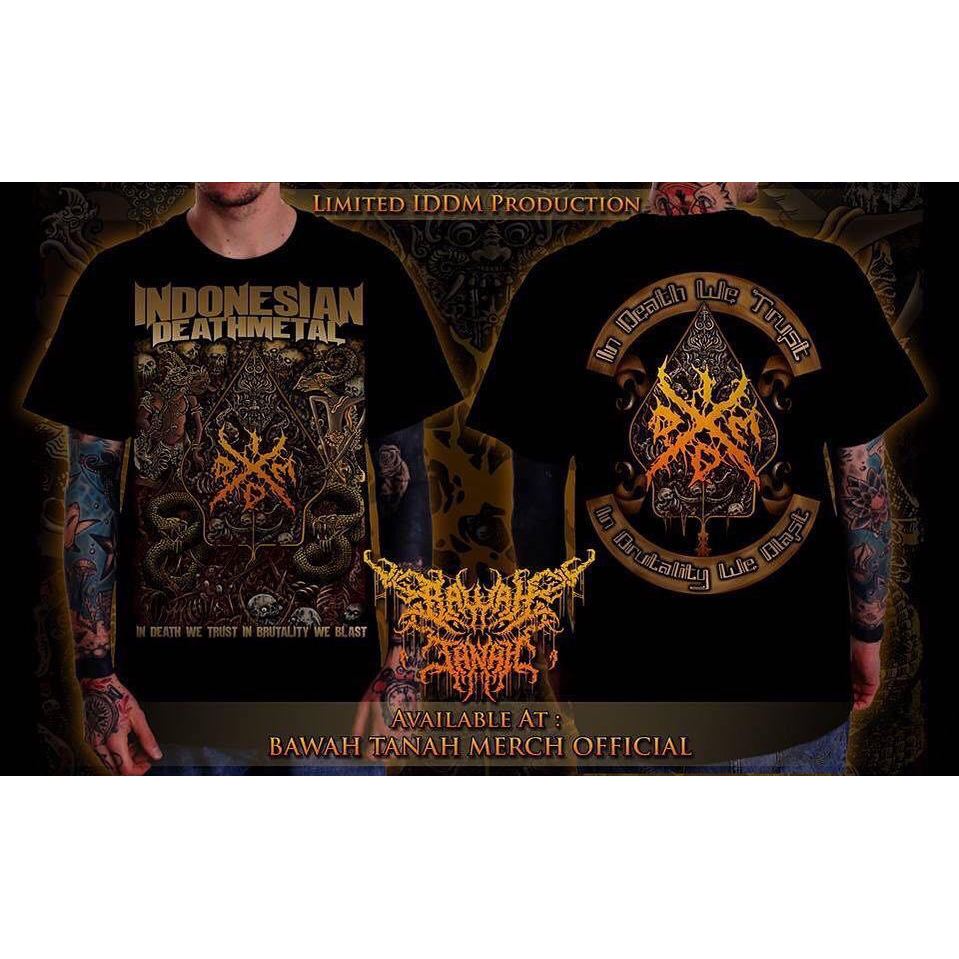 Kaos metal Indonesian death metal iddm wayang black