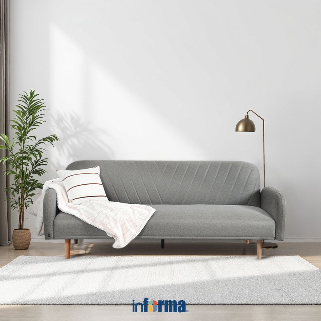 Informa Paradis Sofa Bed Fabric - Abu-Abu Sofa Lipat Tempat Tidur Lipat Sofa Minimalis Sofa Santai