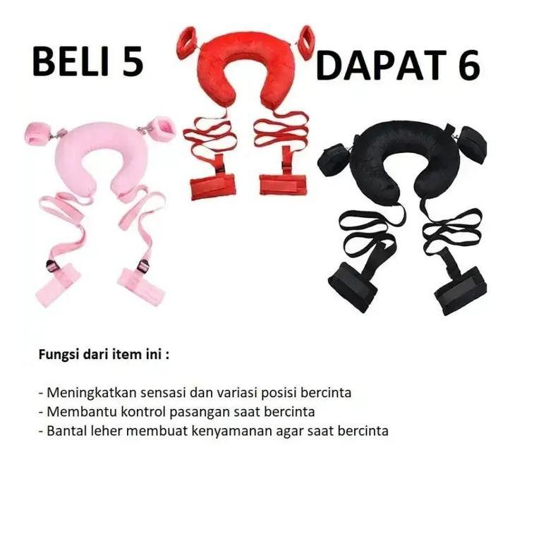 D138 Ayunan set BDSM tiys cinta bantal borgol tali kekang pengikat tangan kaki leher lembut empuk to