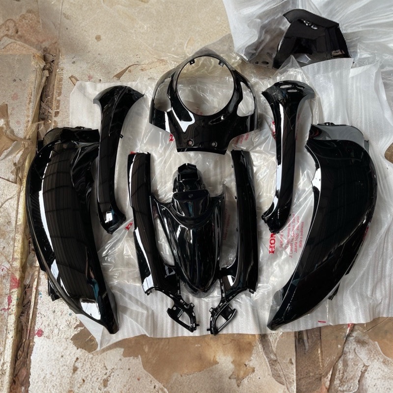 Body scoopy 2021 cover full set body halus scoopy tahun 2020 2021 2022 warna hitam