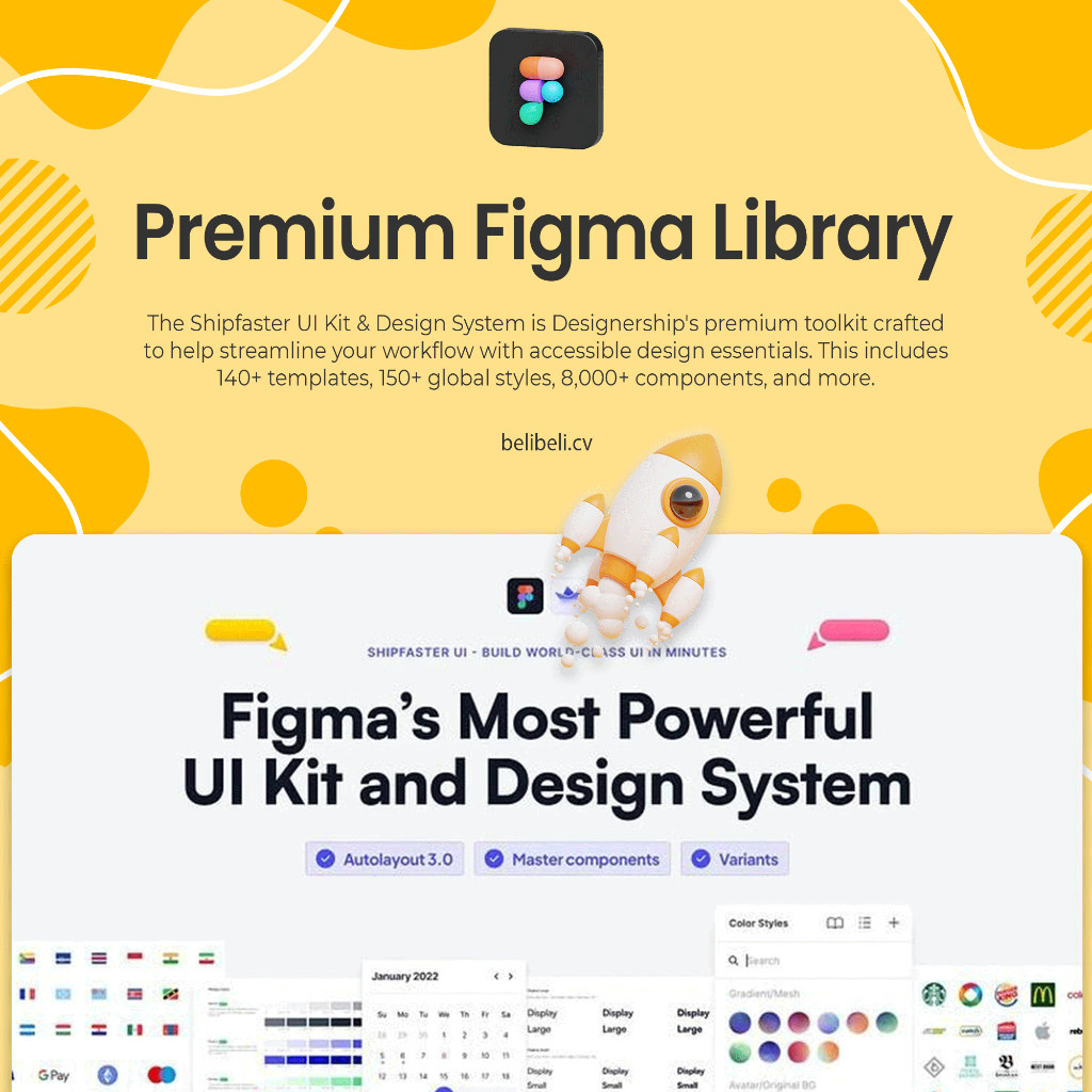 Shipfaster UI: Figma UI Kit & Design System