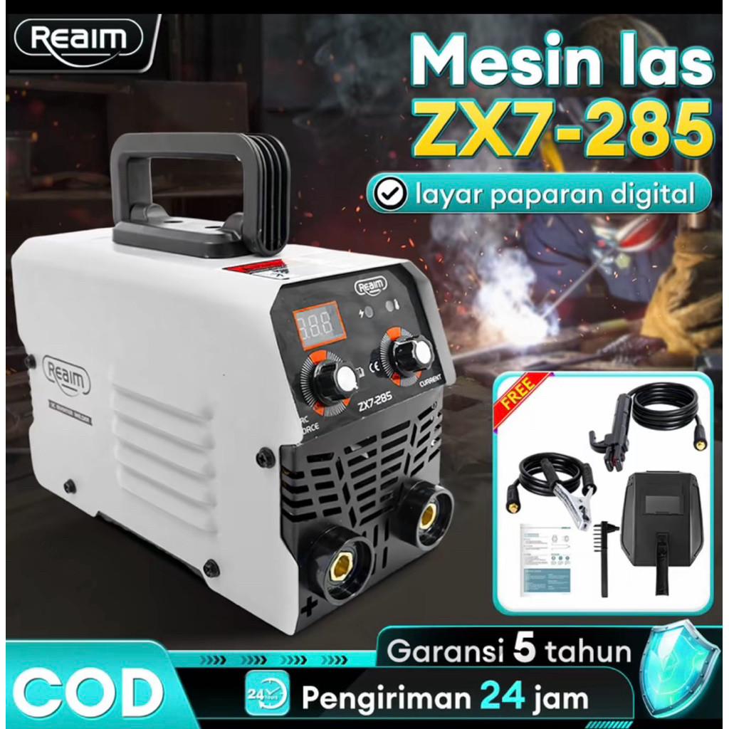 Toko Avian Mesin Las Reaim ZX7‑285– Inverter IGBT 20‑280A, Portable, Garansi Resmi