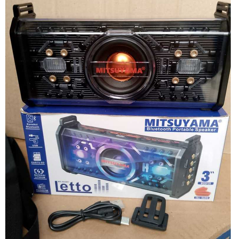 SPEAKER BLUETOOTH MITSUYAMA LETTO/ SPEAKER BLUETOOTH RADIO/ SPEAKER FULL BASS BLUETOOTH RADIO