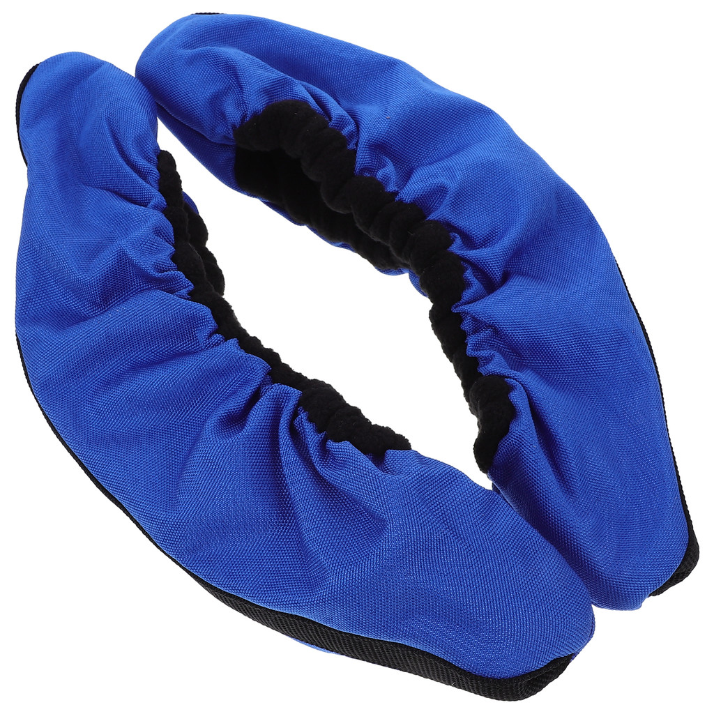 1 Pair Ice Skate Guards Blue L Size Blade Protectors Water Absorbing Wear Resistant Skating Shoe Cov