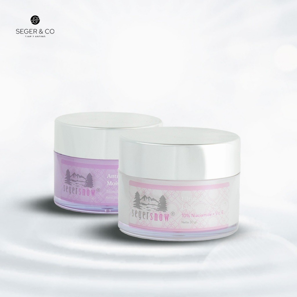 Seger Snow Ultimate Lightening & Anti Aging Cream Moisturizer 30gr With Vitamin B3 Perawatan Wajah